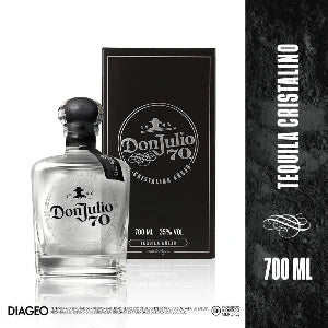 Tequila 70 Añejo Cristalino DON JULIO 700 ml